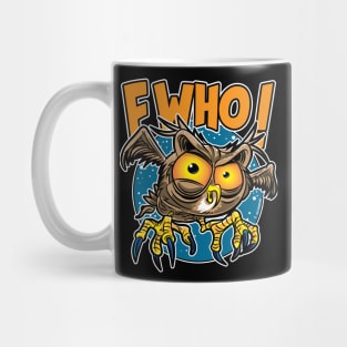 F Who! Owl Mug